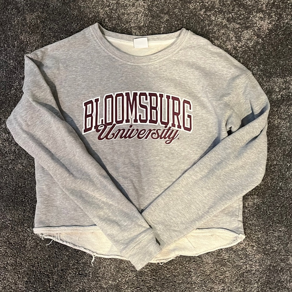 Bloomsburg University cropped crewneck